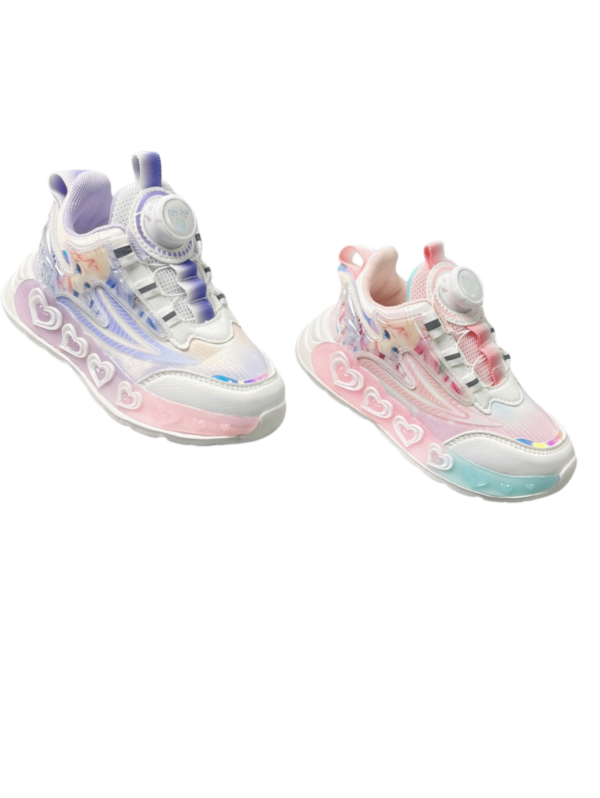 Kids' Heart-Themed Sneakers