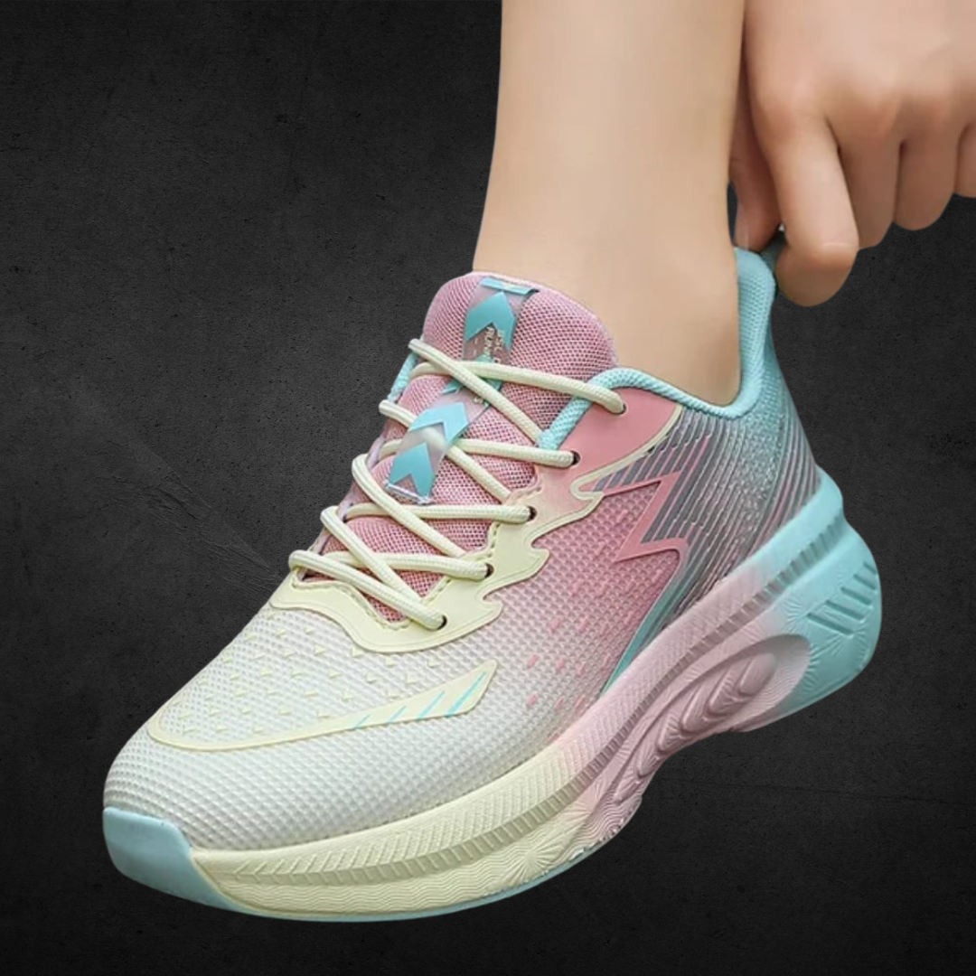 Gradient Pastel Mesh Sneakers - Image 5