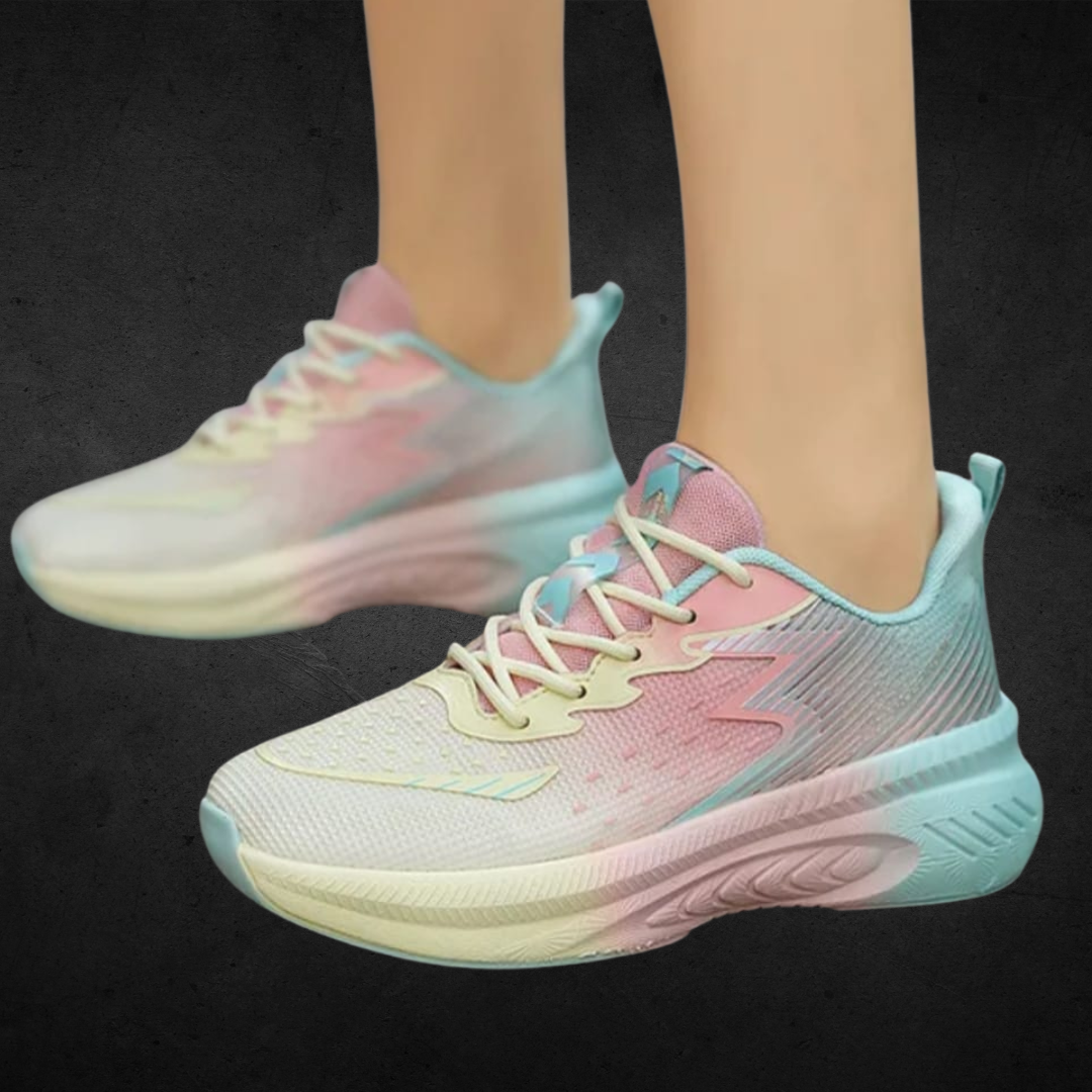 Gradient Pastel Mesh Sneakers - Image 2