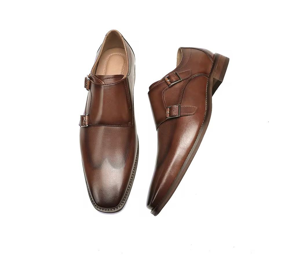 Men’s Double Monk Strap Dress Shoes - Image 3
