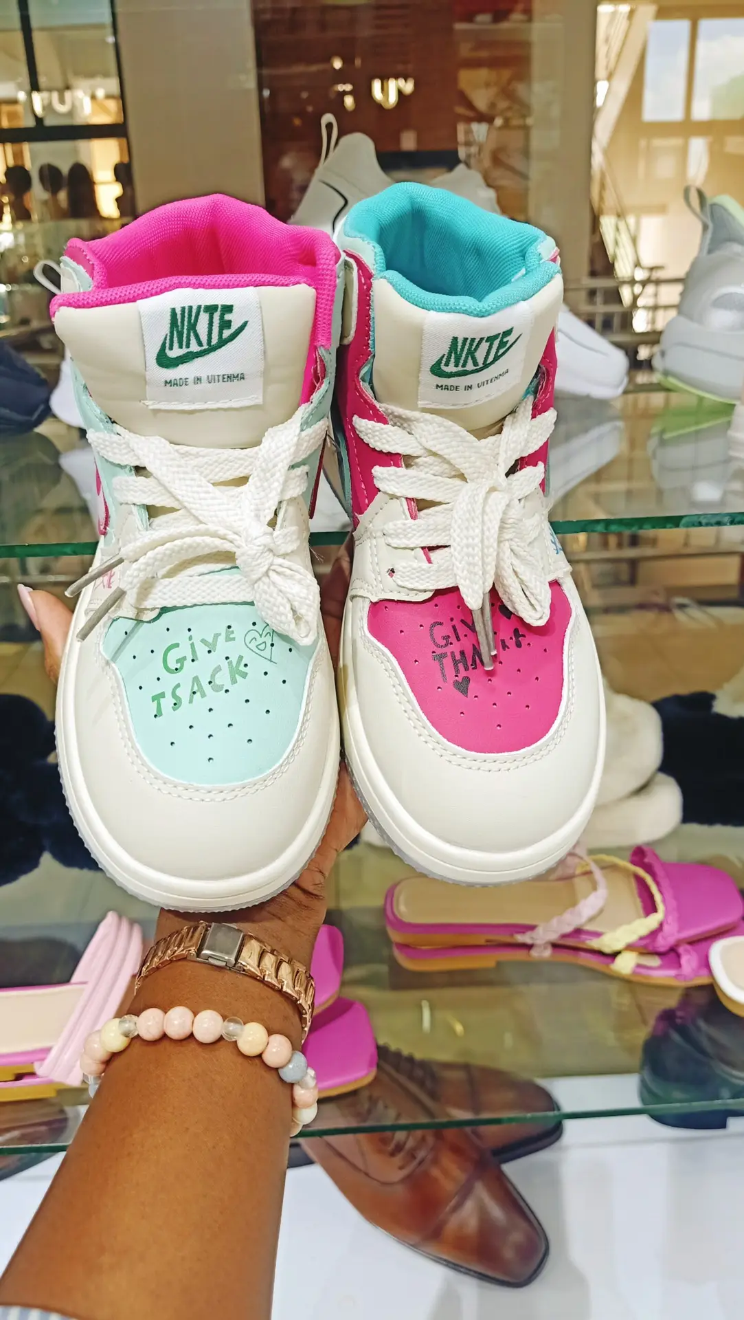 Cartoon Pop High-Top Sneakers - Image 2