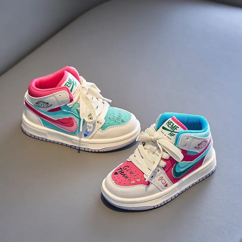 Cartoon Pop High-Top Sneakers - Image 5