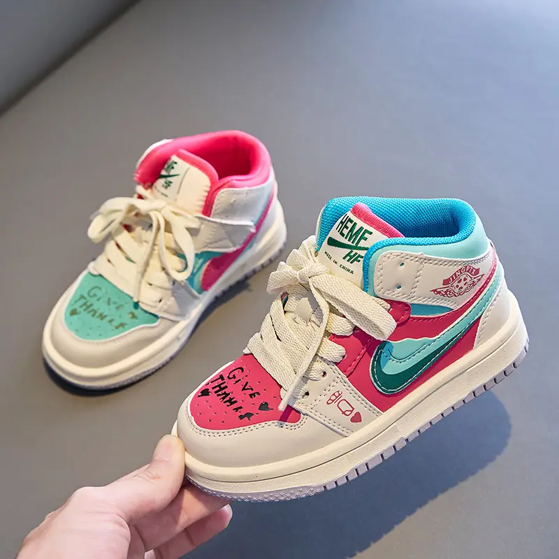 Cartoon Pop High-Top Sneakers - Image 6