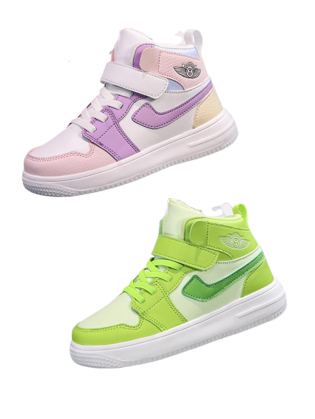 Winged High-Top Sneakers