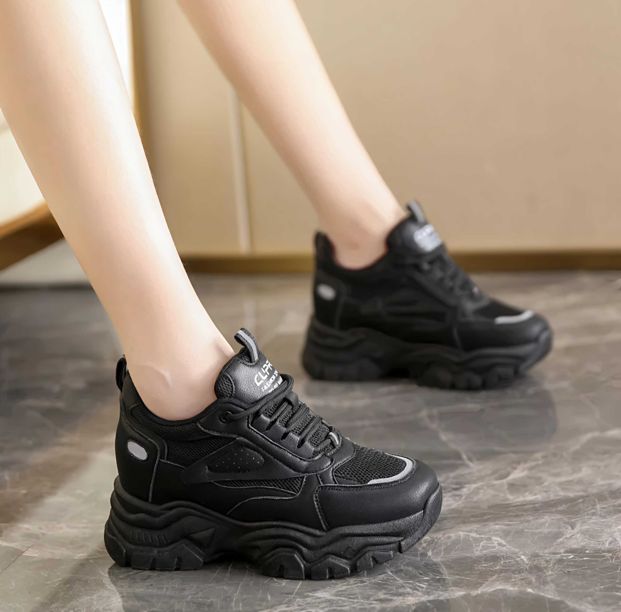 Black Sport Sneakers - Image 3