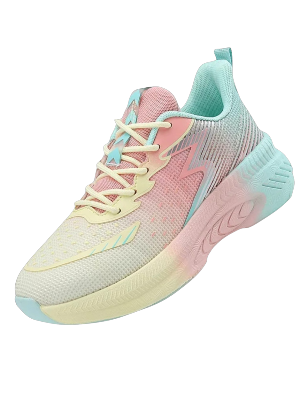 Gradient Pastel Mesh Sneakers