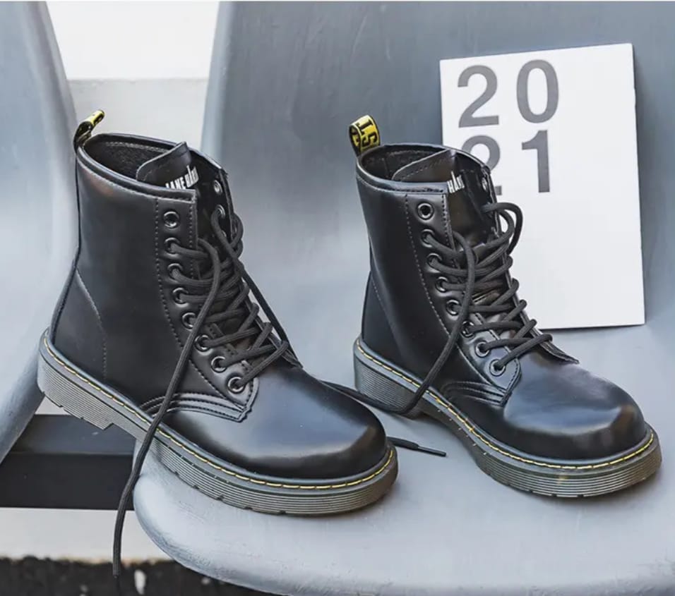 Classic Black Combat Boot - Image 5