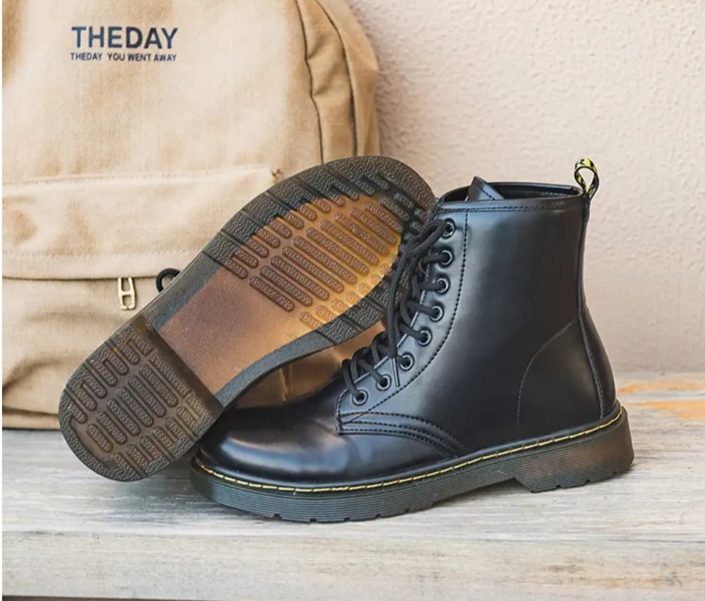 Classic Black Combat Boot - Image 7