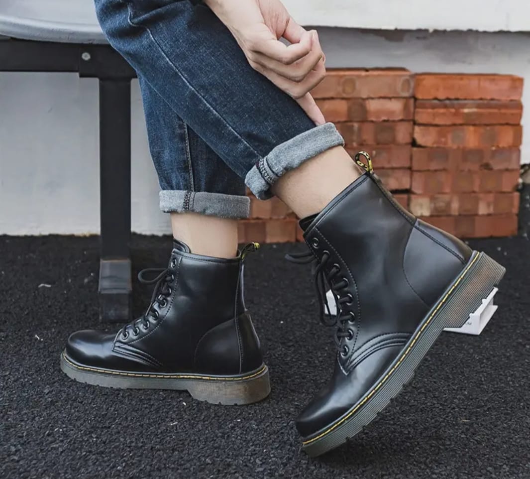 Classic Black Combat Boot - Image 3