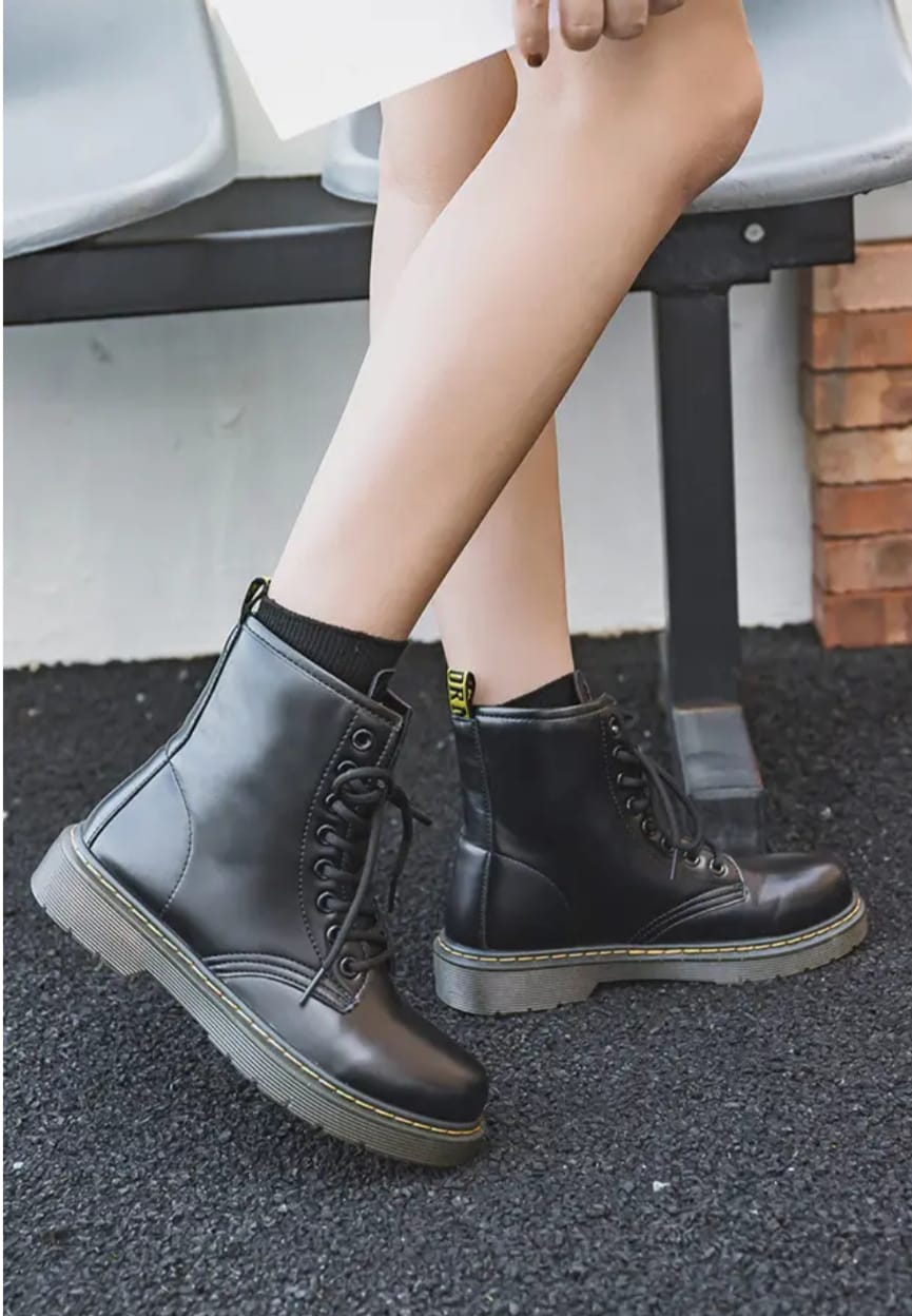 Classic Black Combat Boot - Image 8