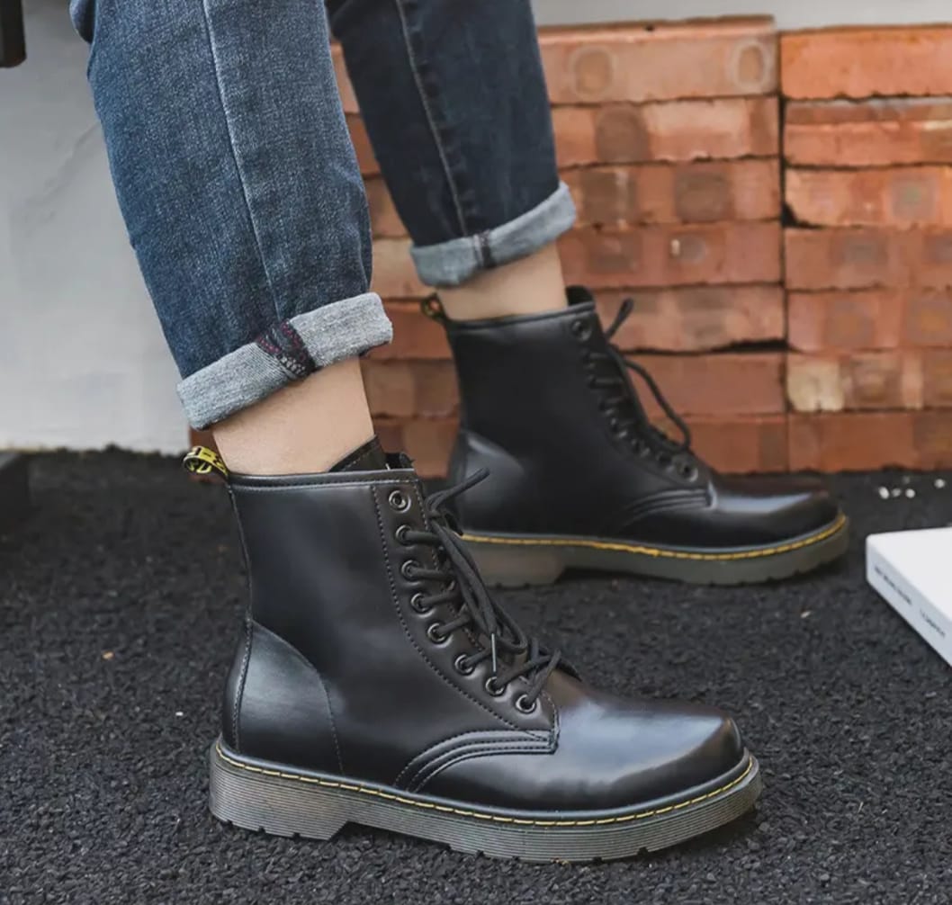 Classic Black Combat Boot - Image 9