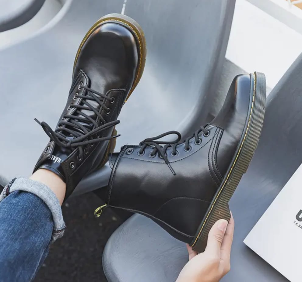 Classic Black Combat Boot - Image 10