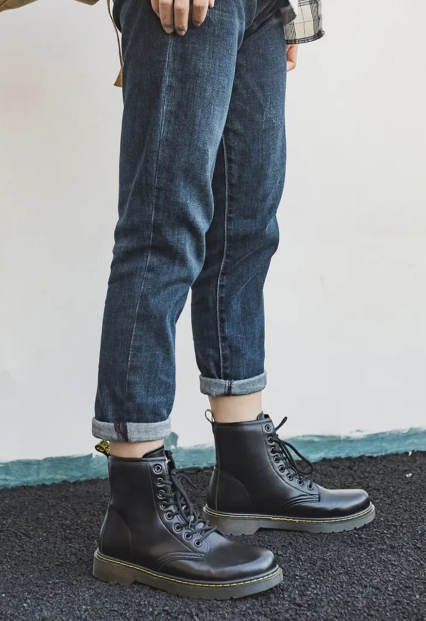 Classic Black Combat Boot - Image 6