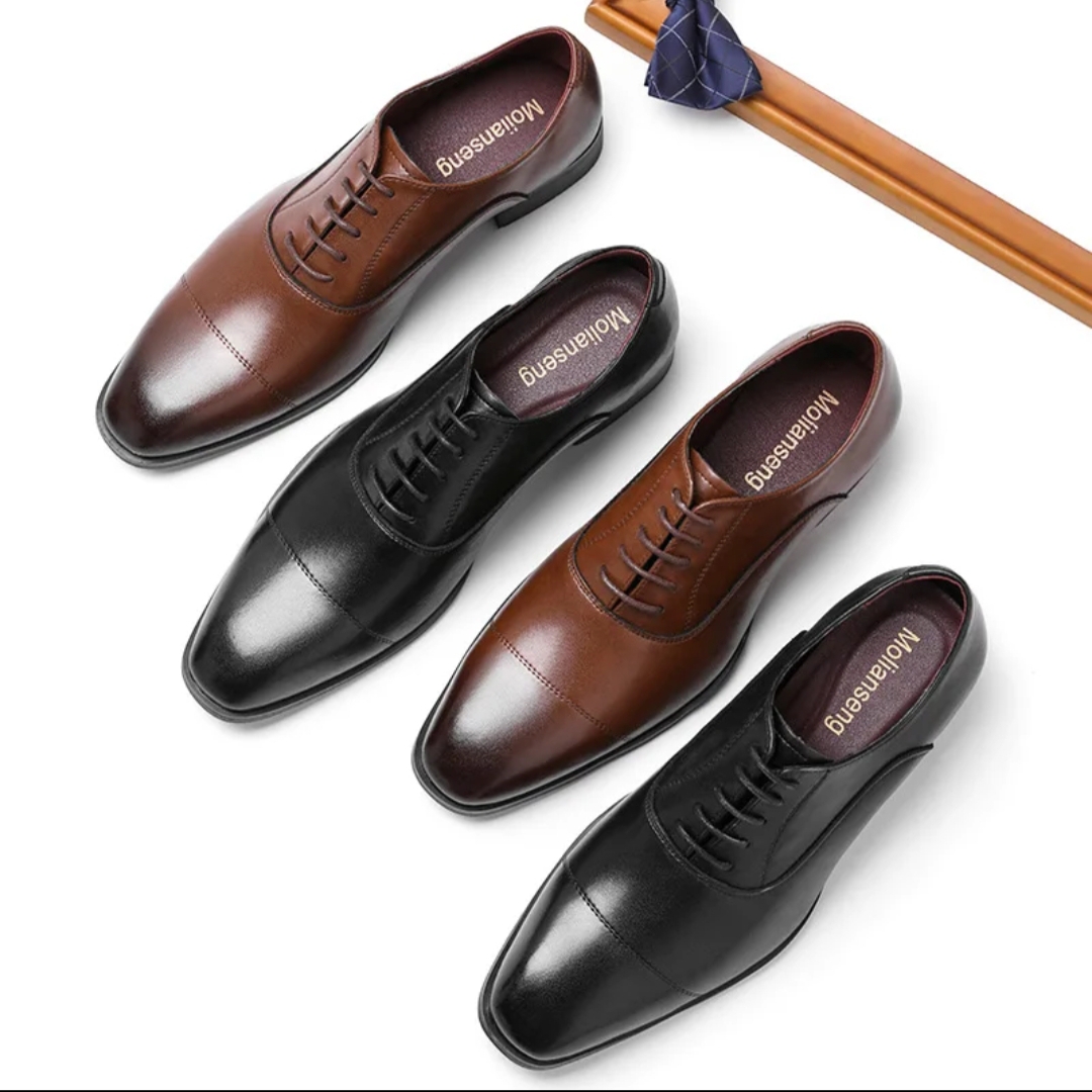 Men’s Cap-Toe Oxford Dress Shoes - Image 4