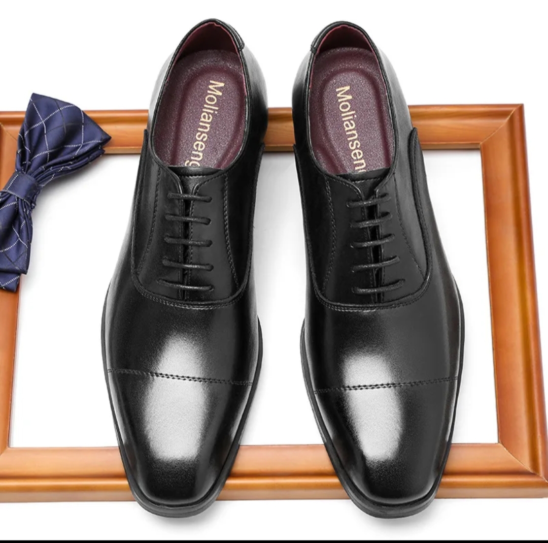 Men’s Cap-Toe Oxford Dress Shoes - Image 7